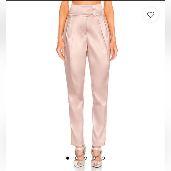 NWT DUNDAS X REVOLVE Marion Trouser in Blush Medium - Picture 1 of 16
